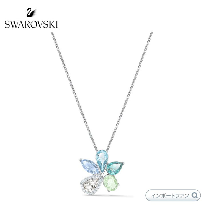 楽天市場】スワロフスキー サニー ネックレス ライトカラー 花  
