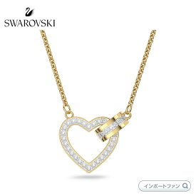 スワロフスキー ラブリー ネックレス ハート ゴールド 5636449 Swarovski □