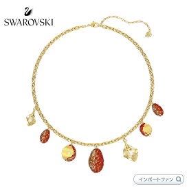 スワロフスキー ザ・エレメンツ ネックレス コイン レッド 5567365 Swarovski ギフト プレゼント □