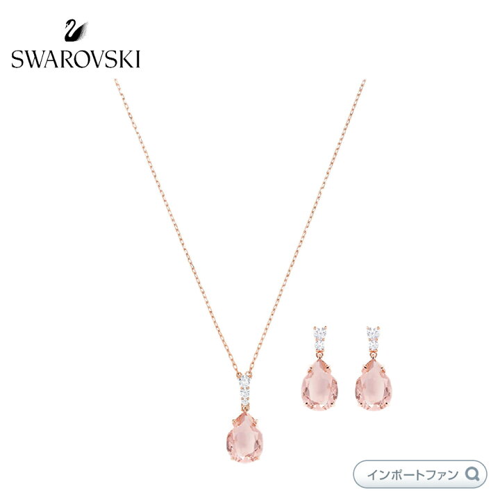 楽天市場】スワロフスキー ヴィンテージ ドロップ ピアス ネックレス  