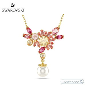 スワロフスキー Eternal Flower ネックレス ローズゴールドフラワー 