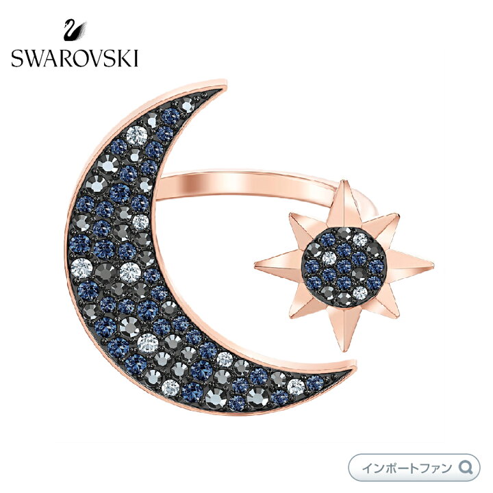 楽天市場】スワロフスキー シンボリック ムーン 月 リング 指輪 