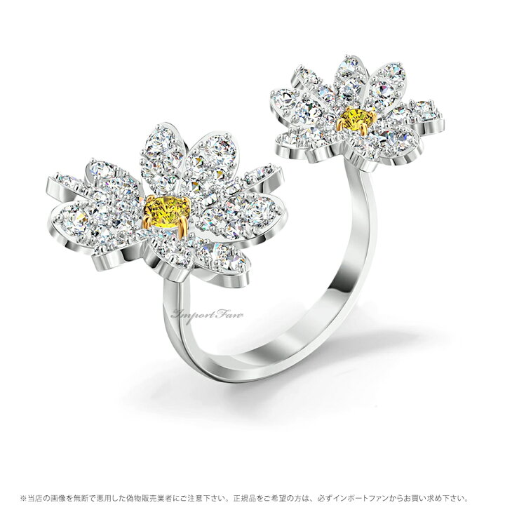楽天市場】スワロフスキー エターナルフラワー 花 オープンリング 指輪 