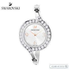 スワロフスキー ラブリー クリスタル バングル ウォッチ 腕時計 ホワイト 5452492 Swarovski ギフト プレゼント □