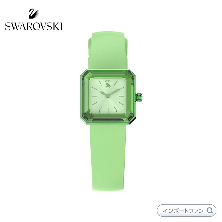 楽天市場】スワロフスキー ウォッチ 腕時計 グリーン 緑 ラバー 