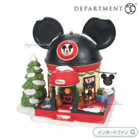 Department 56 ミッキーのお菓子の家 ミッキーマウス ミッキーのクリスマス村 6007177 Disney Snow Village Mickey's Gingerbread House Disney デパートメント56 □