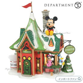 Department 56 ミッキーのぬいぐるみ屋さん ミッキーマウス クリスマスビレッジ 6007614 Disney Mickeys Stuffed Animals Christmas Village デパートメント56 □