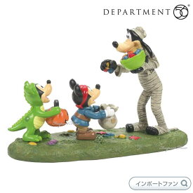 Department 56 グーフィーからのハロウィーンのおやつ ハロウィン ミッキーマウス 6009781 Disney Halloween Treats From Goofy デパートメント56 □