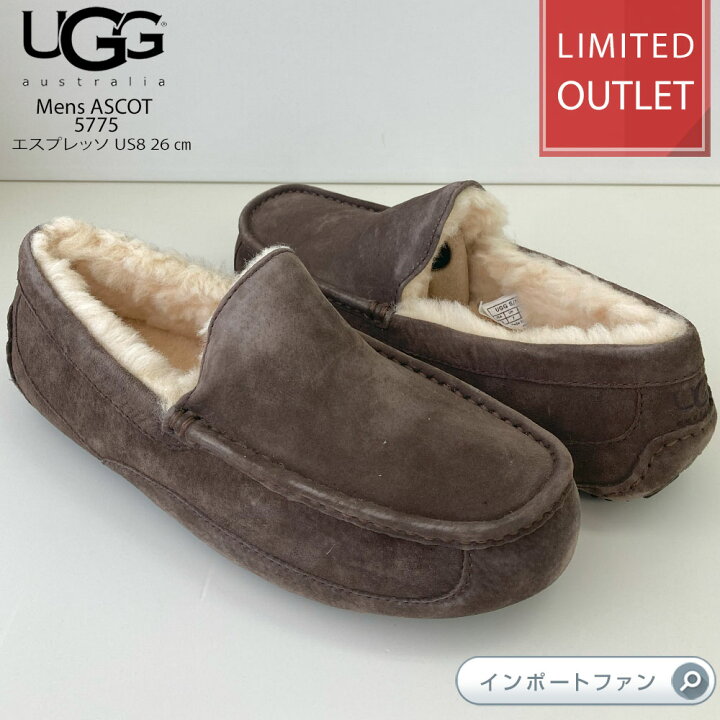 楽天市場】ラスト1点 アウトレット価格 US8 26cm UGG アグ メンズ  