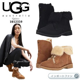 アグ クインシー ミリタリー レースアップ ムートン ブーツ 2WAY 1012359 UGG Quincy ギフト プレゼント □