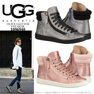 AO I[u Ob^[ Xj[J[ 1096940 UGG OLIVE GLITTER SNEAKER Mtg v[g 