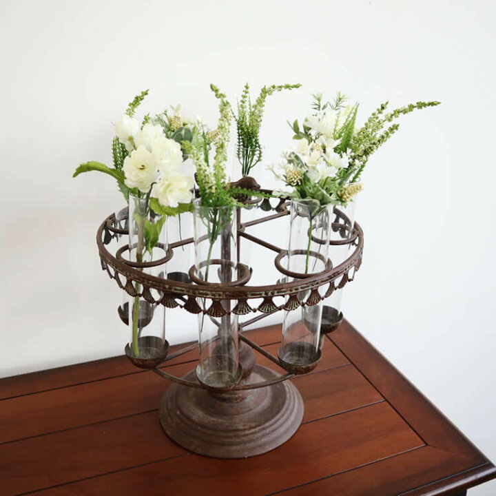 楽天市場 花瓶 おしゃれ 一輪挿し 花器 インテリア雑貨 フラワーベース アイアン雑貨 リビング ディスプレイ 玄関 置物 雑貨 ガラス おすすめ 個性的 オブジェ 輸入雑貨 イエ