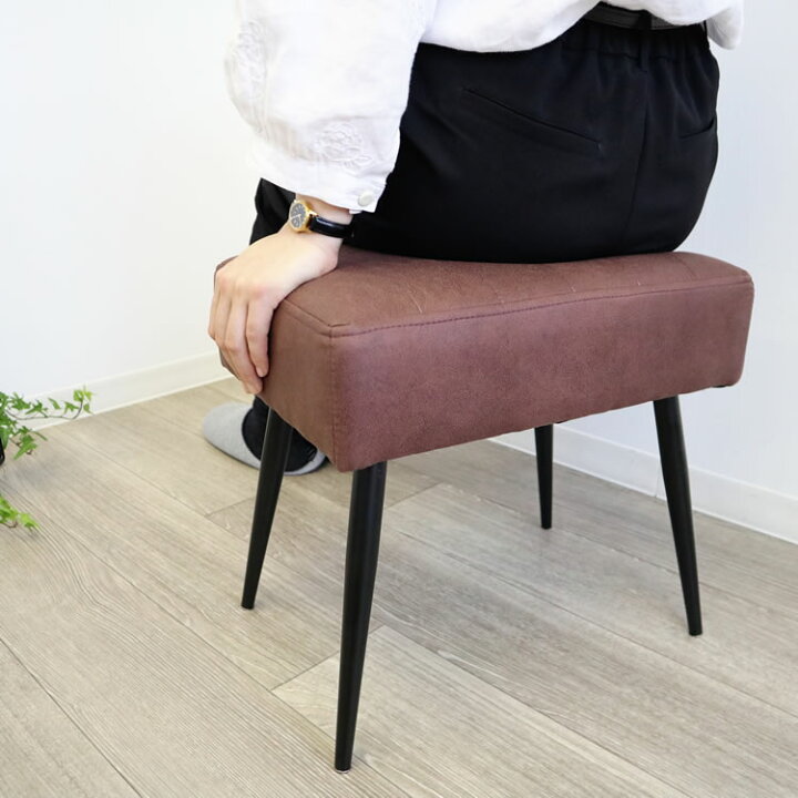 楽天市場 スツール おしゃれ イス ベンチ 椅子 人気 モダン コンパクト おすすめ 北欧 モノトーン 一人暮らし 玄関 リビング 模様替え 待合室 引っ越し 施設 可愛い ロビー マンション用家具 インテリア ブラウン ミニ 輸入雑貨 イエ