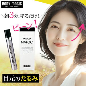 目の下 たるみ 解消 即効 目の下のたるみ 目元 たるみ隠し 小じわ アイクリーム ハリ クリーム 消える エイジング ピーン 目元ピーン ふくらみ 目袋 メンズ AGE FLEX (エイジフレックス) No.480