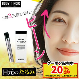 【お買い物マラソン限定20%OFFクーポン配布中】目の下のたるみ 目の下 たるみ 解消 即効 目元 たるみ隠し 小じわ アイクリーム ハリ クリーム 消える エイジング ピーン 目元ピーン ふくらみ 目袋 メンズ AGE FLEX (エイジフレックス) No.480