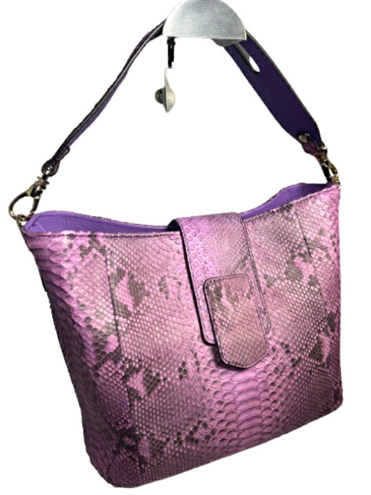 楽天市場】パイソン本革 2WAYバケツ型 バッグ GUODI グォディ パイソン  