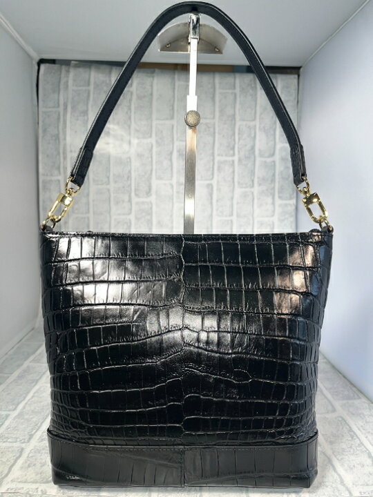 楽天市場】2WAY ショルダーバッグ 両アオリ型 クロコダイル本革  
