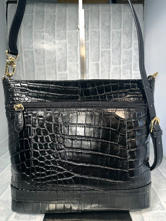 楽天市場】2WAY ショルダーバッグ 両アオリ型 クロコダイル本革  