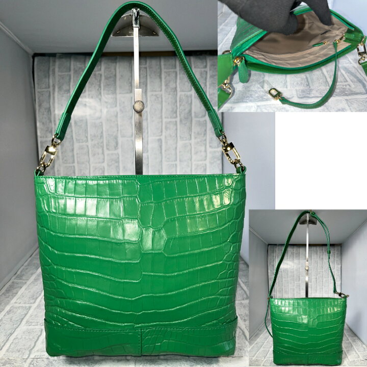 楽天市場】2WAY ショルダーバッグ 両アオリ型 クロコダイル本革  