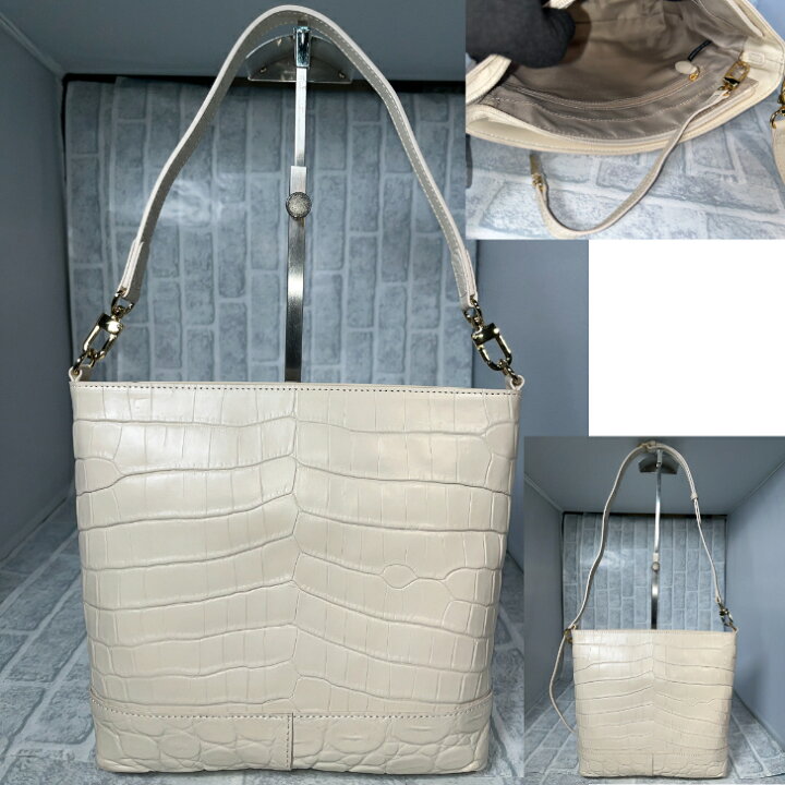 楽天市場】2WAY ショルダーバッグ 両アオリ型 クロコダイル本革  