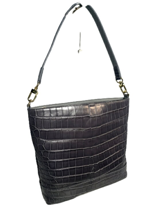 クロコダイル バッグ シャイニークロコ キーロック 2way ハンド  