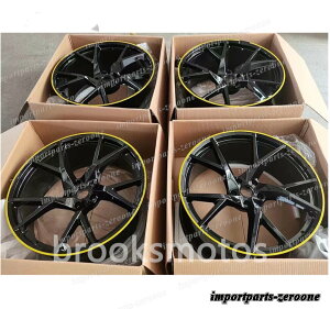 23インチ M STYLE GLOSS YELLOW LINE ホイール ランボルギーニ ウルス 23X10 23X11.5 4本セット -BRN-11393★