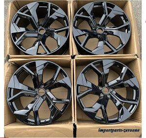 19インチ NEW ホイールセット アウディ SQ2 19X8 オフセット45 グロスブラック 5x112-BRN -BRN-11535★