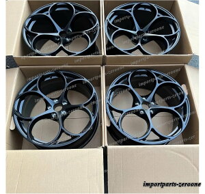 アルファロメオ ジュリア 19インチ マット ブラック フル 鍛造 ホイール 19x8.5 19x10 -BRN-12671