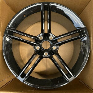 21インチ ツイン 5 スポーク グロス ブラック 鍛造 スタイル ホイール 2020+ タイカン