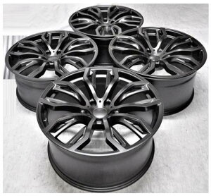 22�C���` Black Staggered �z�C�[�� ( 4�{�Z�b�g ) BMW X5 X5M E53 E70 F15 X6 X6M E71 F16 �@-DFO-1080