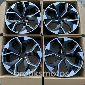 23インチ NEW グロス ブラックホイールセット BMW X7 -BRN-1366-2★