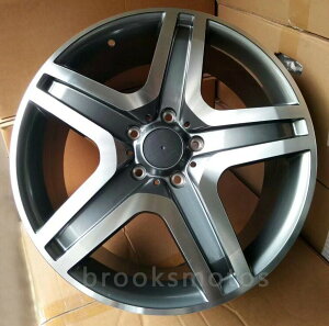 1点限り 20インチ 5 スポーク グレー ホイールセット 1998-2017 メルセデスベンツ G クラス G63 G500  -BRN-1096