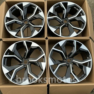 22C` NEW@STYLE GED zC[Zbg 2005-2015 AEfB Q7 22X10 5X130 ItZbg45 @-BRN-1332