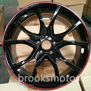 20�C���` TWIN 5 �X�|�[�N �z�C�[���Z�b�g 2006+ �A�L���� RDX 20X8 �I�t�Z�b�g48 RED LINE �@-BRN-1117�@�b���@��