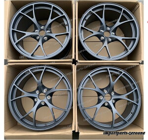 アルファロメオ ジュリア 18インチ サテンガンメタル 鍛造ホイール 18x7.5 4 個セット -BRN-12094 鍛造 ★