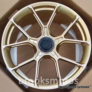 19インチプラチナ ゴールド フォージド ホイール ポルシェ 997 911 カレラ ナローボディ適合 LI-2256