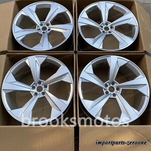 21インチ シルバー 5 スポークホイール 2016+ アウディ Q7 sq7 21x9.5 オフセット 30 適合 LI-1899