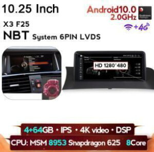 BMW X3 F25 2011-2017 AhChir ID7 10.25 C` MSM NBT 64G@@-YA-1072