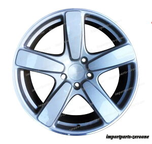 2003-2016 ポルシェ カイエン 21x10 21インチ クラシック 5 スポーク シルバー ホイール  -BRN-12581 鍛造 ★