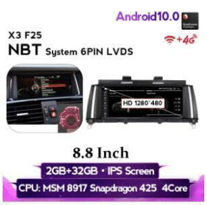 BMW X3 F25 2011-2017 AhChir MSM NBT 32G@@-YA-1093