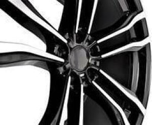 22�C���` Black Staggered �z�C�[�� ( 4�{�Z�b�g ) BMW X5 X5M E53 E70 F15 X6 X6M E71 F16 �@�b���@-DFO-1018��