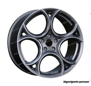 18インチ ホイールセット アルファロメオ GIULIETTA 18X7.5 オフセット41 グレー  鍛造-BRN-1038★