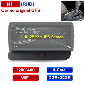 アウディ Q5 2009-2017 　アンドロイドナビ　N1 no original gps　-MDA-1013