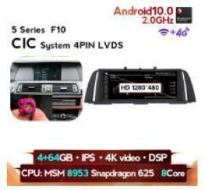 BMW�@5�V���[�Y F10 2010-2016 �A���h���C�h�i�r�@MSM 8Core 4 64G CIC�@�@-YA-1044