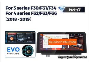BMW 3 4�V���[�YF30 �A���h���C�h�i�r 10.25�C���` �N�A���R��668S 6 + 64G EVO -RA-1251