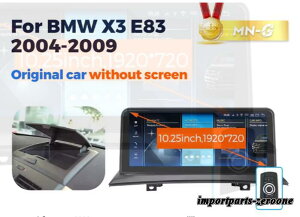BMW X3 E83 �A���h���C�h�i�r 10.25�C���` �N�A���R��668S 6 + 64G �}�E�X�ŃX�N���[������ -RA-1257