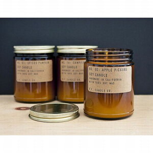 P.F.Candle ( PF�L�����h�� ) �i�`�������E�L�����h�� ( 7.2oz Soy Wax Candle ) ��7.0cm H 9.0cm / ��386g�i�e�퍞�j�R�Ď���:40~50����