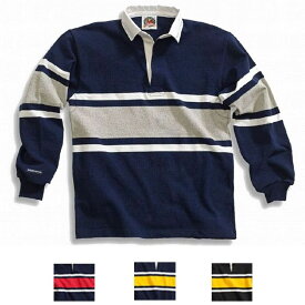 BARBARIAN（バーバリアン）ラガーシャツ ラグビージャージ RUGBY（ラグビー）- Collegiate Stripe (カレッジエイト ストライプ）4color、4size(S,M,L,XL) CLASSIC FIT カナダサイズスペック -カナダ製 Made in Canada