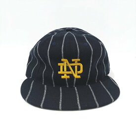 EBBETS FIELD FLANNELS ( エベッツフィールド ) 1943 NOTRE DAME / WOOL FRANNELS（ ウールフランネル ） / NAVY×CREAM PIN STRIPE（ ピンストライプ ）BASEBALL CAP（ ベースボールキャップ ）MADE IN USA（ アメリカ製 ） / 別注