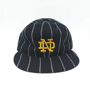 EBBETS FIELD FLANNELS ( �G�x�b�c�t�B�[���h ) 1943 NOTRE DAME / WOOL FRANNELS�i �E�[���t�����l�� �j / NAVY×CREAM PIN STRIPE�i �s���X�g���C�v �jBASEBALL CAP�i �x�[�X�{�[���L���b�v �jMADE IN USA�i �A�����J�� �j 